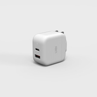 UIBI 氮化镓30W 迷你双口快速充电器 莫兰粉