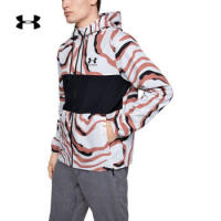 安德玛官方UA Sportstyle男子印花运动防护夹克Under Armour1352023 棕色226 M