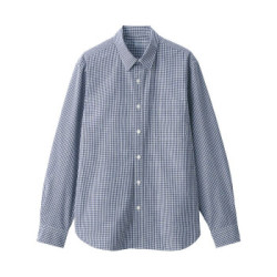 无印良品 MUJI 男式 新疆棉 水洗衫 深海军蓝 XL *2件
