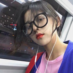 新款韩国抖音网红平光镜框女素颜 圆脸显瘦眼镜 亮黑(防蓝光款)