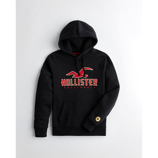 Hollister2020年春新品潮流金属色Logo款帽衫卫衣 男 303201-1