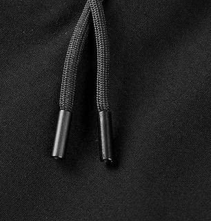 【抽绳设计】男士撞色时尚针织舒适休闲中裤 32 黑色55
