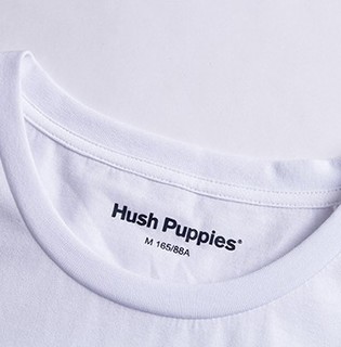 Hush Puppies 暇步士 女士百搭字母印花T恤HD-20324D 白色M