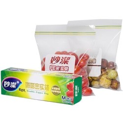  MIAOJIE 妙洁 食品用密实袋 中号 25只 *8件