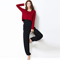 远阳瑜伽 运动套装女秋季瑜伽健身舞蹈跑步三件套 柔软舒适