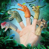 衾美  手指偶恐龙玩具手指套   5只装随机