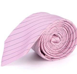 Calvin Klein 卡尔文·克莱 男士商务休闲条纹领带 粉红色