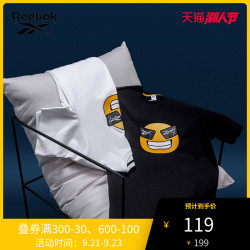 夏季短袖 Reebok锐步官方cl De Reemoji Ss Tee男女夏季短袖t恤gv0302 什么值得买