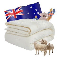 杨洋联名款澳洲进口羊毛被子抗菌舒适春秋被加厚保暖被子被芯