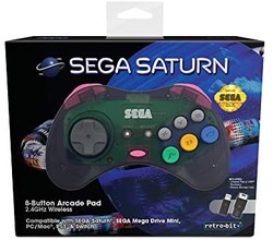 Retro-Bit Official SEGA Saturn无线游戏手柄