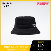 Reebok锐步官方运动经典 时尚 logo 黑色男女渔夫帽GC8590