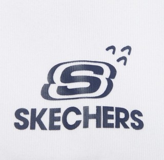 SKECHERS 斯凯奇 女士长袖套头保暖卫衣 亮白色L