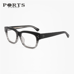 宝姿板材眼镜架近视大框男士光学眼镜架1.60防蓝光镜片POM13205