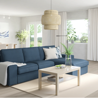 IKEA 宜家 KIVIK奇维系列 三人沙发 深蓝色