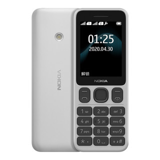 NOKIA 诺基亚 125 移动联通版 2G手机 灰白色