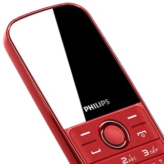 PHILIPS 飞利浦 E109 移动联通版 2G手机 炫酷红