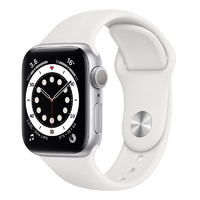 Apple Watch Series 6 44毫米 （GPS版 银色铝金属表壳 白色运动型表带）