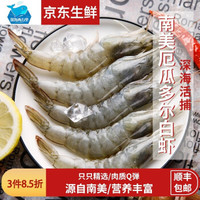  深海两万里 鲜冻大白虾总重4斤装