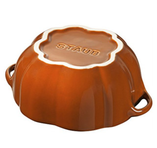 STAUB 珐宝 40511-554 南瓜锅陶瓷小锅 680ml 焦橙色