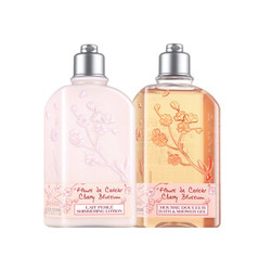 L'OCCITANE 欧舒丹 甜蜜樱花沐浴护肤套装（沐浴啫喱250ml 润肤露250ml)