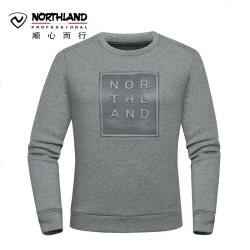 诺诗兰(NORTHLAND)户外休闲防风保暖圆领套头印花长袖卫衣