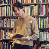 GXG男装 冬季男士新品韩版舒适迷彩低领套头毛衫毛衣男#GA120146G