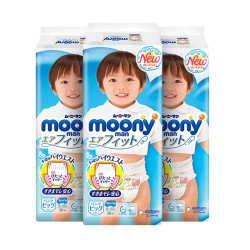 moony 尤妮佳 婴儿拉拉裤(男) XL38片*3