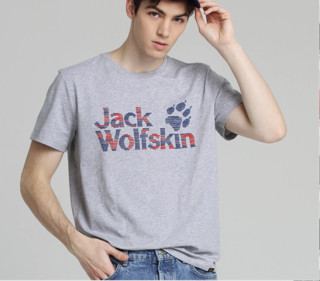 Jack Wolfskin 狼爪 EVERYDAY OUTDOOR系列 男士速干衣 5820331-6046 幻影灰 M