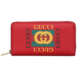 GUCCI 古驰 496317 0GDAT 6461 印花拉链长款钱包