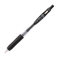 日本斑马牌（ZEBRA）JJ15 按动中性笔 签字笔 0.5mm子弹头啫喱笔水笔 彩色学生考试笔 黑色