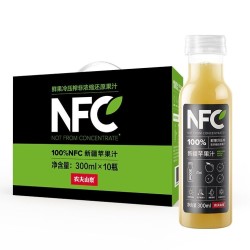 NONGFU SPRING 农夫山泉  NFC新疆苹果汁 300mlx10瓶