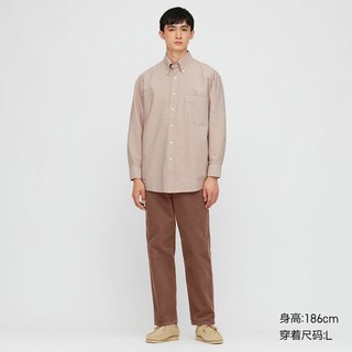 【设计师合作款】男装 牛津纺宽松条纹衬衫(长袖) 431389