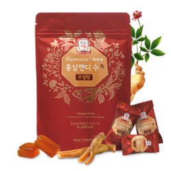 正官庄韩国进口红参糖80g无蔗糖高丽参人参糖六年根2件