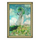 艺术品：莫奈油画《往左看的持伞妇女》背景墙装饰画挂画 宫廷金 79×112cm