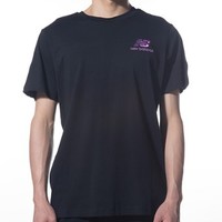 new balance 男士运动T恤 AMT01563BK 黑 L