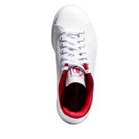 adidas NEO Advantage系列 女士运动板鞋 EE6643 白色/浅猩红 38