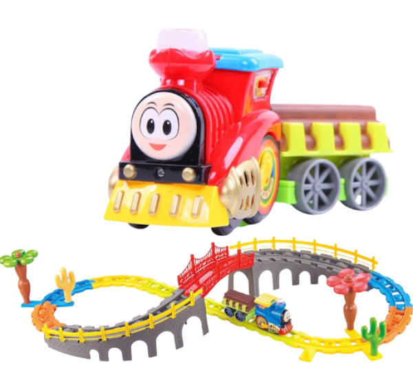 beiens 贝恩施 1688 儿童场景积木双层轨道火车