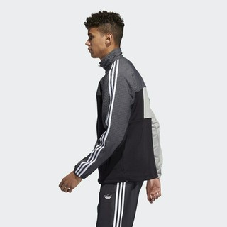 adidas Originals   asymm 男士运动夹克 GDG55 黑灰 S