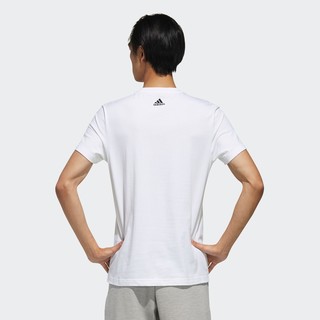 adidas 阿迪达斯 GFX T COLOR 男子运动T恤 FJ6865 白色 XL