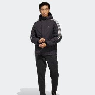 adidas 阿迪达斯 男士运动羽绒服 EH3995 黑/黑/五度灰