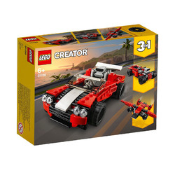 LEGO 乐高 创意百变系列 31100跑车（Sports Car）134粒 6岁+