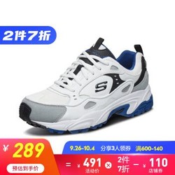 Skechers斯凯奇官方秋季新品威神V同款情侣男子厚底老爹鞋运动鞋999307+凑单品