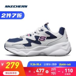 Skechers斯凯奇官方秋季新款女子校园青春运动小白鞋熊猫鞋88888105+凑单品