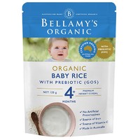 京东PLUS会员：BELLAMY'S 贝拉米 婴幼儿辅食 宝宝有机米粉 125g *4件