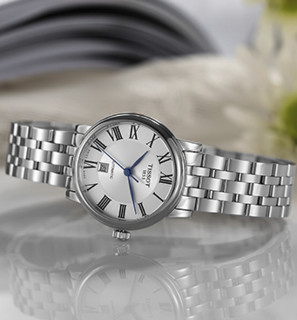 TISSOT 天梭 卡森臻我系列 T122.207.11.033.00 钢带机械女表