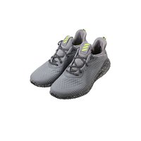 adidas 阿迪达斯 Alpha Bounce 男士跑鞋 BW1224 灰色/荧光黄 40