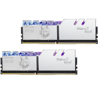 G.SKILL 芝奇16GB(8G×2)套装 DDR4 3600频率 台式机内存条 皇家戟吹雪联名款RGB灯条/(花耀银)