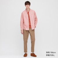 男装 优质长绒棉格子衬衫(长袖) 427291