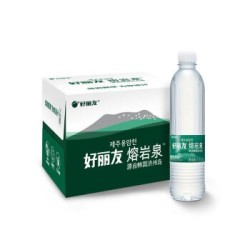 韩国进口 好丽友(Orion)熔岩泉 济州岛熔岩泉 饮用水 530ml*20瓶整箱 *4件