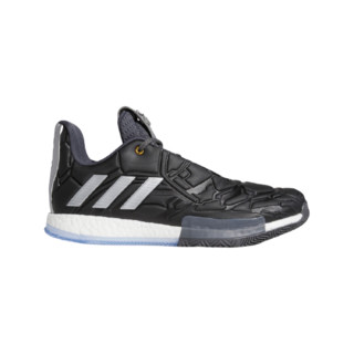 adidas 阿迪达斯 Harden Vol. 3 男士篮球鞋 EG6575 黑色/银金属/灰色 42